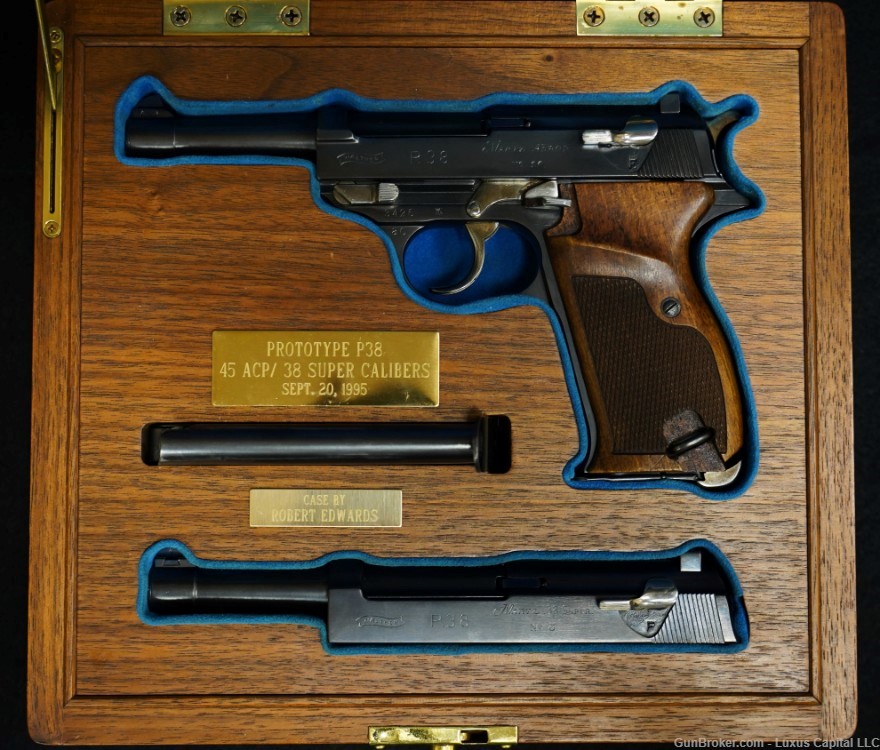 John Martz Walther P38 .45 ACP Prototype With Extra Slide Assembly-img-10