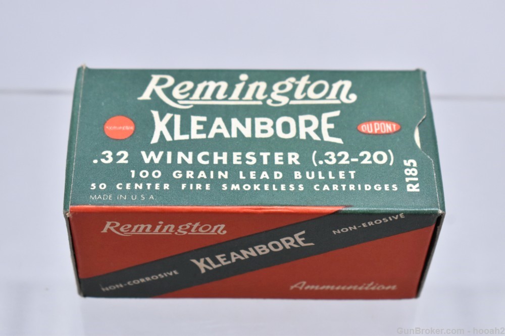 NOS Vintage Box 50 Rds Remington Kleanbore 32 Winchester 32-20 100 G Lead-img-0