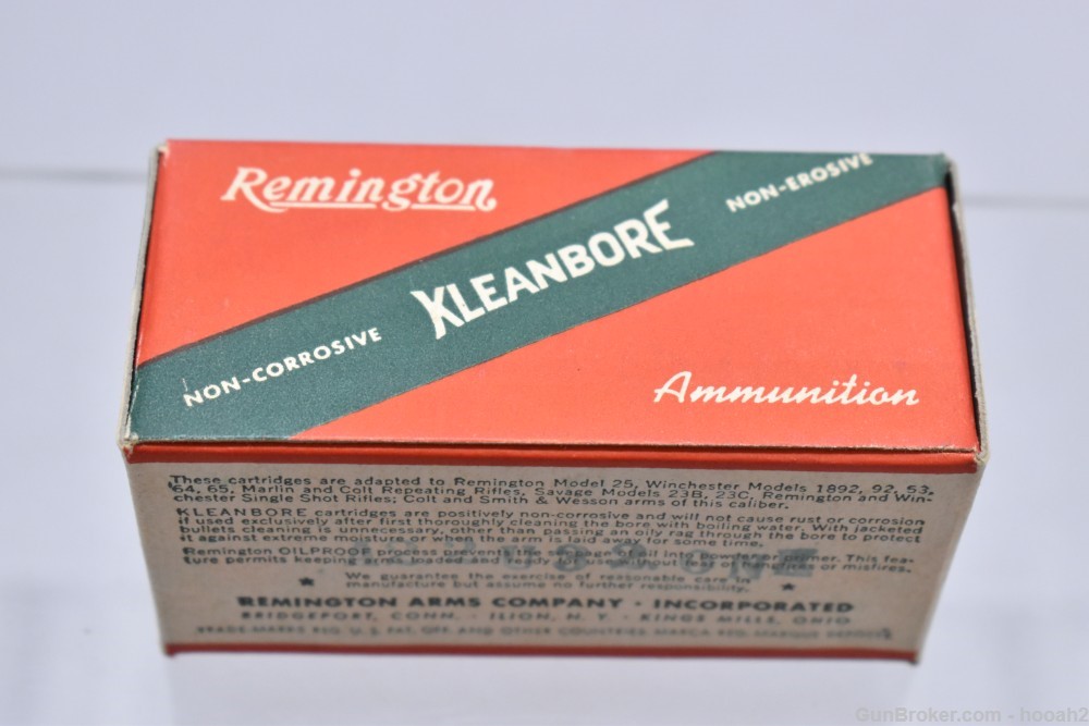 NOS Vintage Box 50 Rds Remington Kleanbore 32 Winchester 32-20 100 G Lead-img-1