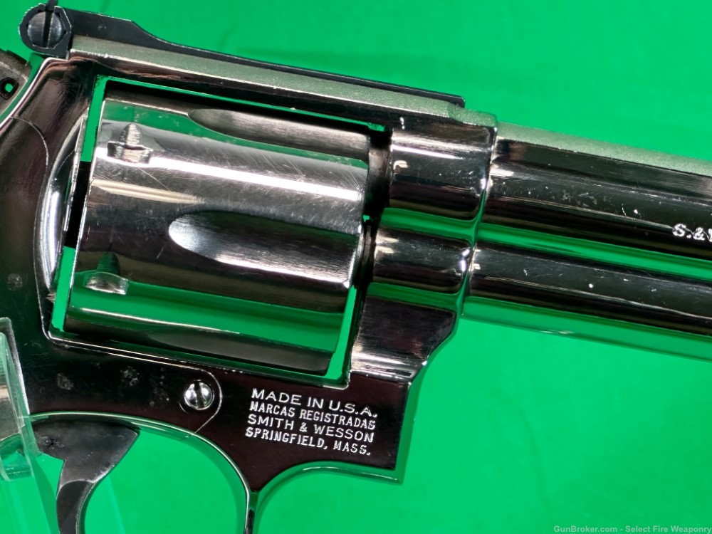 Smith and Wesson 586 no dash Nickel Plated .357 mag S&W 4” barrel-img-13