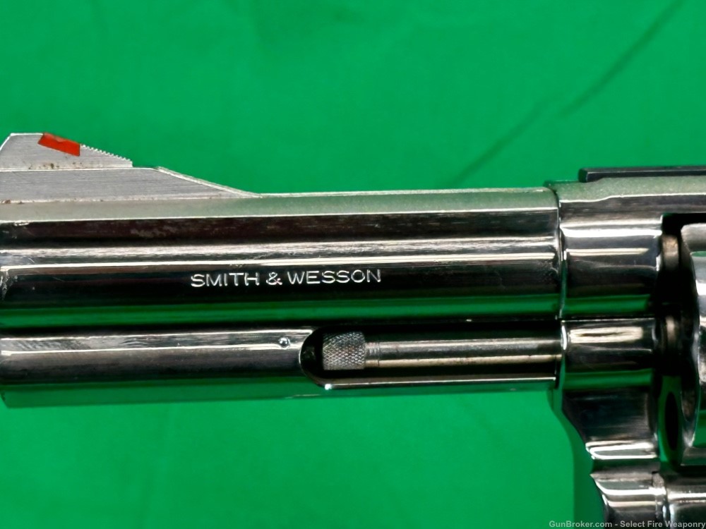 Smith and Wesson 586 no dash Nickel Plated .357 mag S&W 4” barrel-img-1
