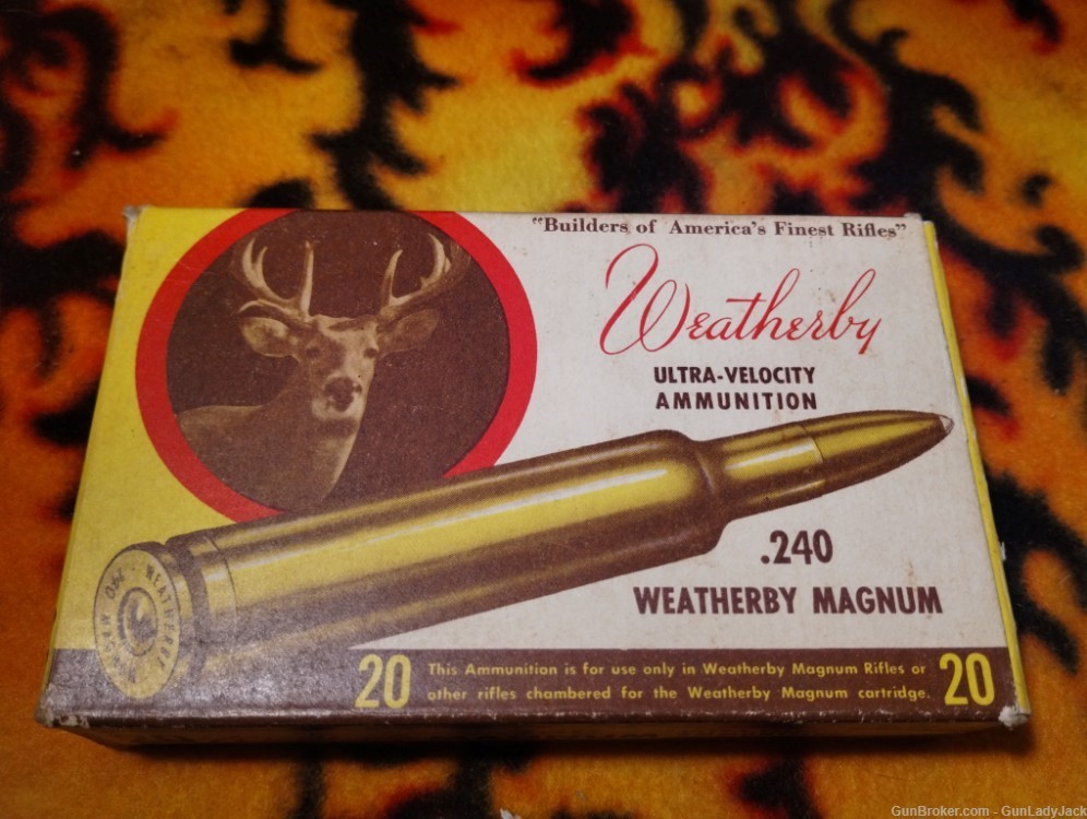 Weatherby .240 weatherby magnum, partial box FREE SHIPPING!-img-0