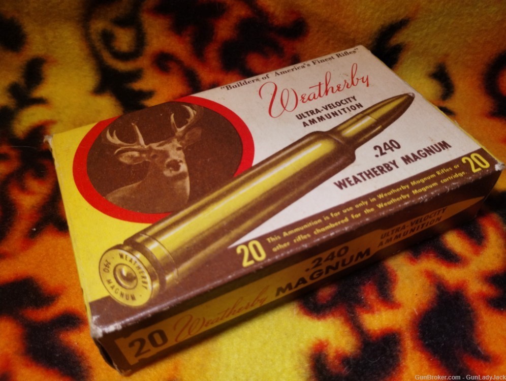 Weatherby .240 weatherby magnum, partial box FREE SHIPPING!-img-1
