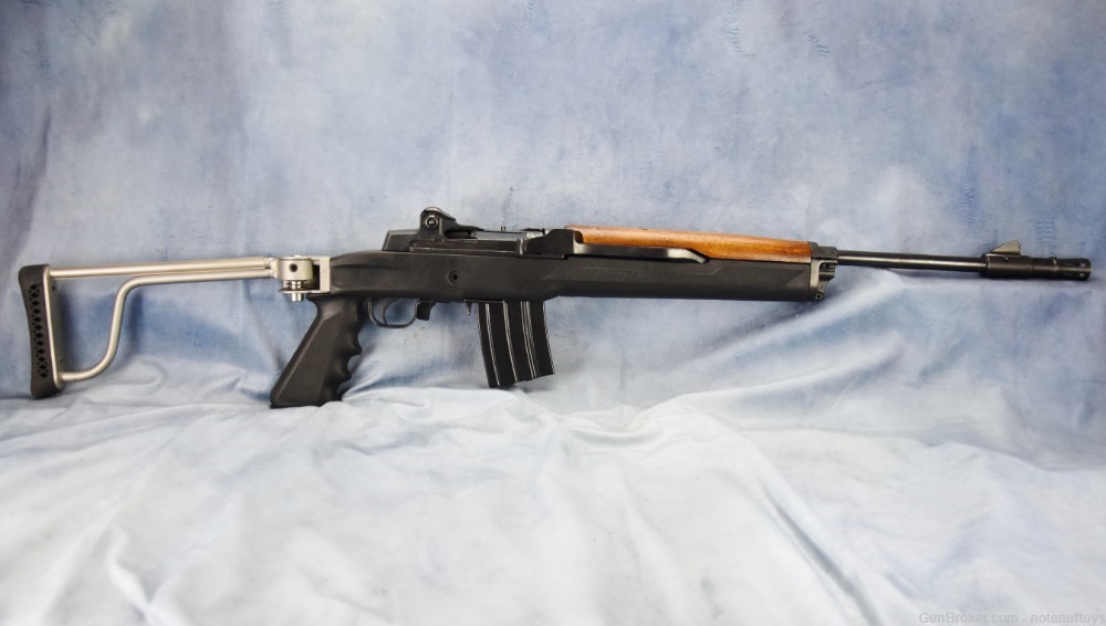 Ruger Mini 14 Rifle .223 18" barrel made 1978 Side Folding stock A Team-img-5
