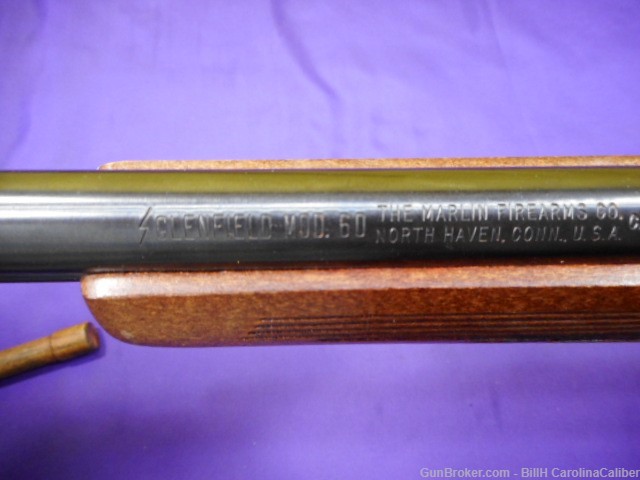 GLENFIELD (by MARLIN) model 60 .22 long rifle 22" JM MARKED BARREL "NICE"-img-15