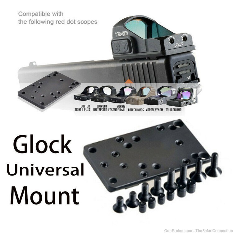 GunToolZ Glock Universal Sight Mount Plate LOW$ HIGH QUALITY!-img-0