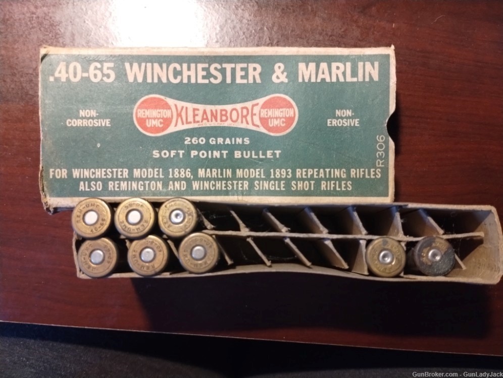 Vintage Remington UMC Kleanbore .40-65 Winchester & Marlin FREE SHIPPING!-img-1