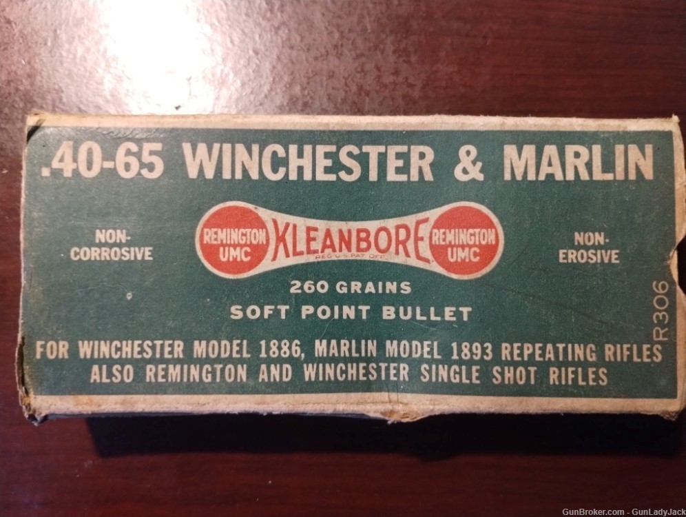 Vintage Remington UMC Kleanbore .40-65 Winchester & Marlin FREE SHIPPING!-img-0