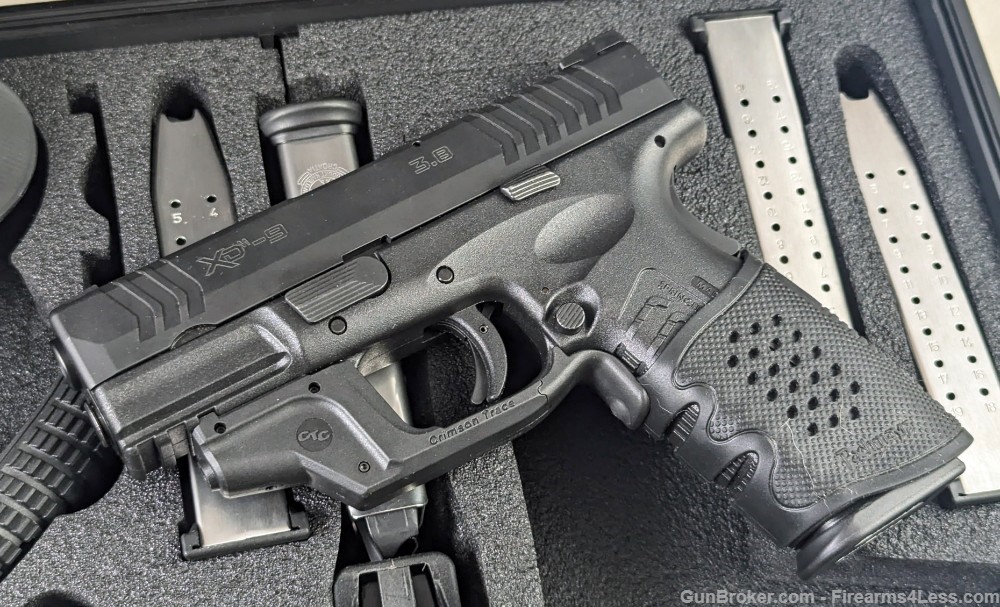Springfield Armory XDM 9mm 3.8" (7) 19rd Mags Crimson Traser Laser NS XD M-img-2