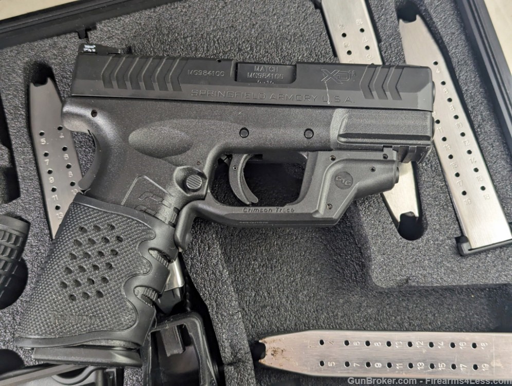Springfield Armory XDM 9mm 3.8" (7) 19rd Mags Crimson Traser Laser NS XD M-img-1
