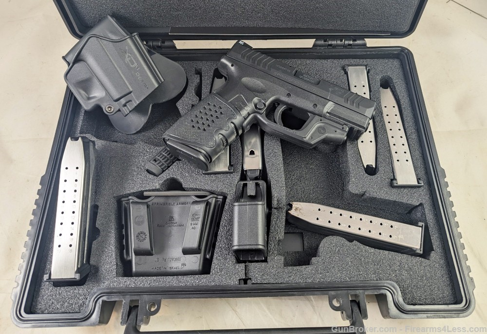 Springfield Armory XDM 9mm 3.8" (7) 19rd Mags Crimson Traser Laser NS XD M-img-0