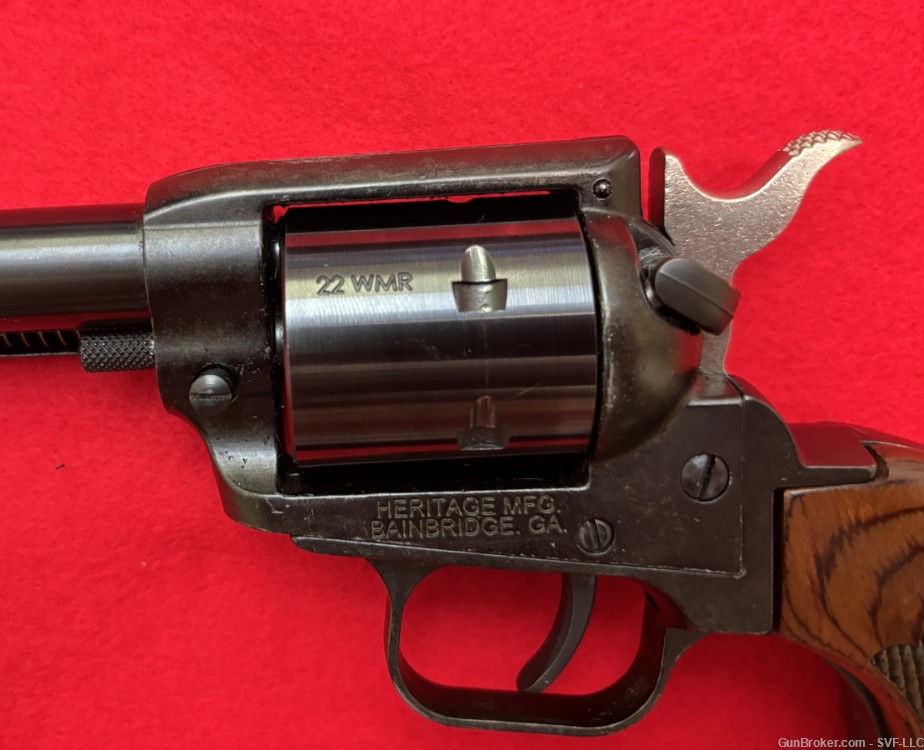 Heritage Rough Rider 22 MAG Revolver Used Wood Grips 22 Magnum 6 SHOOTER-img-2