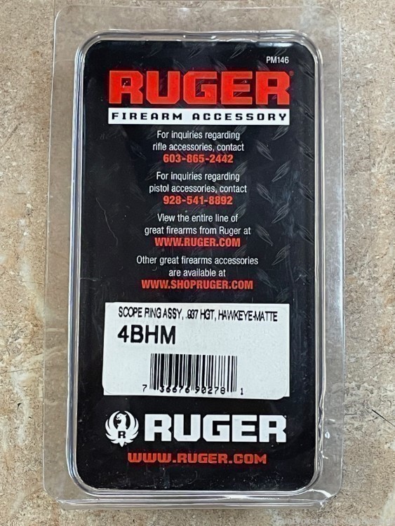 RUGER MODEL 77 HAWKEYE RIFLE SCOPE RINGS 1" SET OF 2-img-1