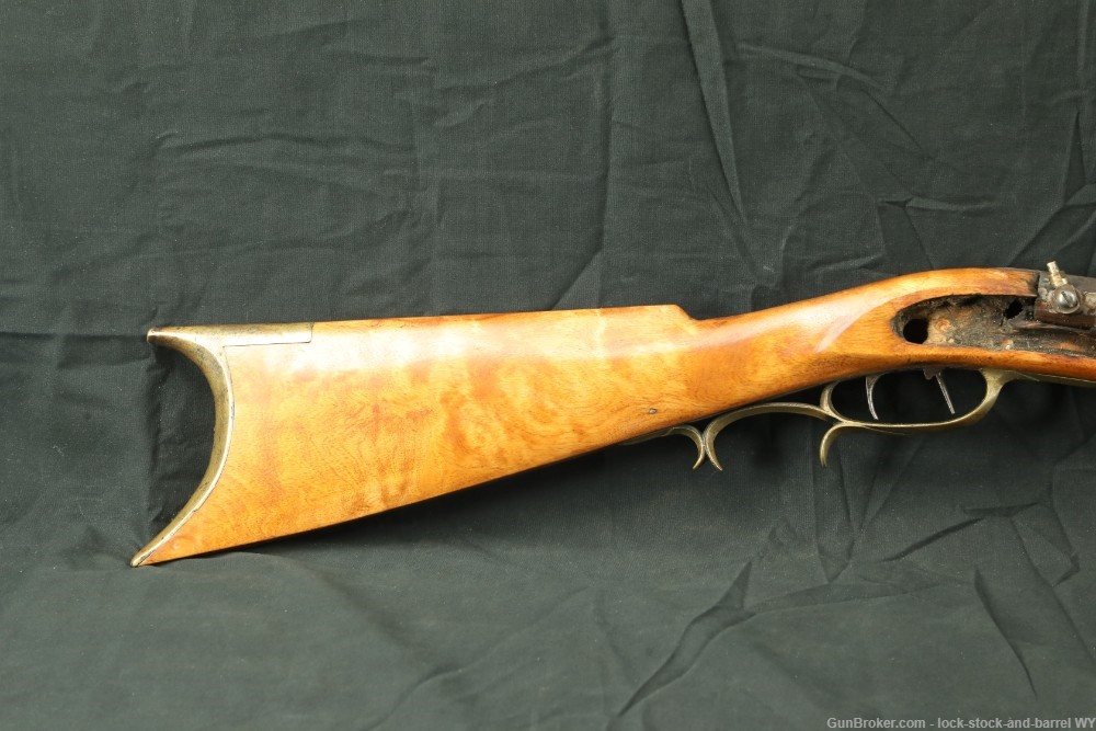 I. Cliffinger Kentucky Black Powder Percussion Rifle In .40 Cal, Antique-img-3