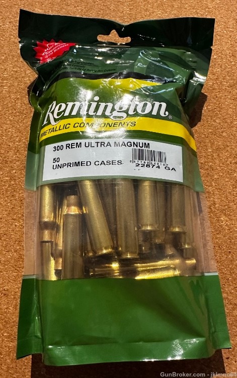 50 pieces of new Remington 300 RUM Remington Ultra Mag brass cases-img-0