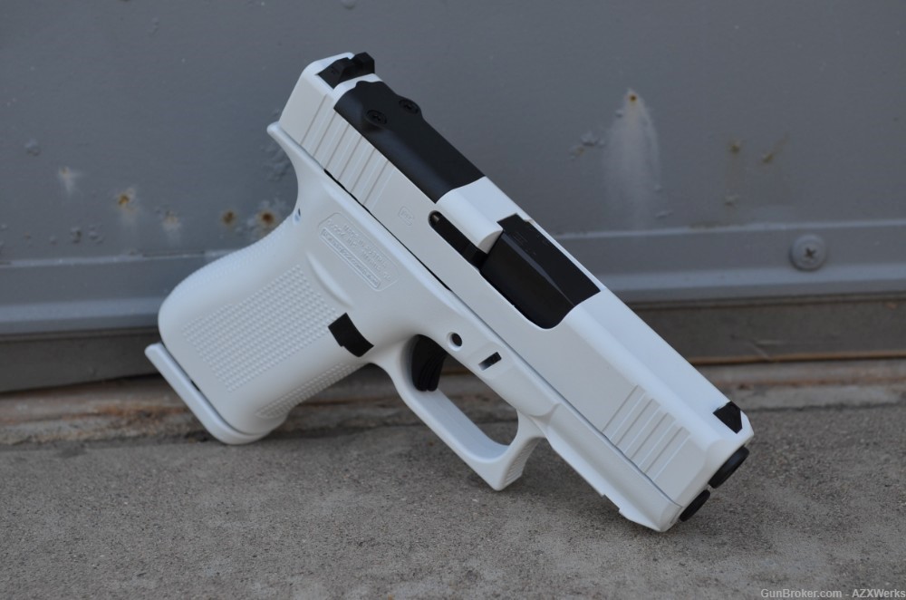 Glock 43X MOS 9mm Optic ready X-Werks Stormtrooper White -img-1