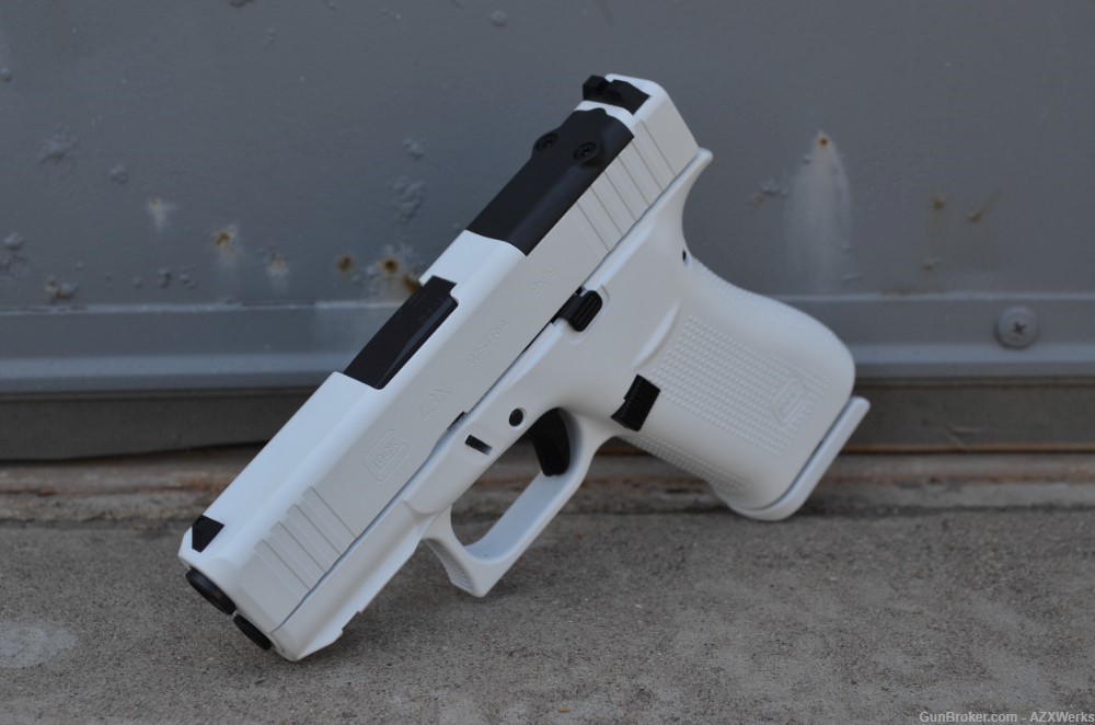 Glock 43X MOS 9mm Optic ready X-Werks Stormtrooper White -img-0