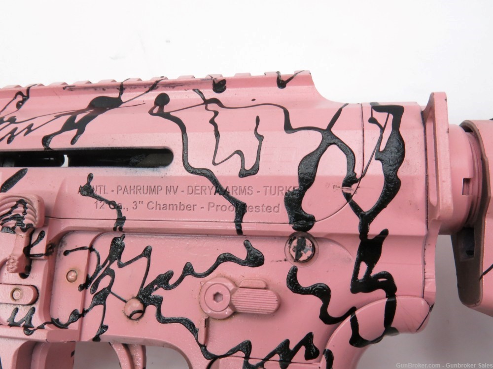 Derya VR80 12GA 20" Semi-Automatic Shotgun Custom Painted NO MAGAZINE-img-4