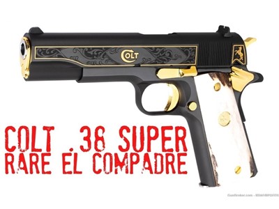 RARE Colt 1911 Government 38 Super EL COMPADRE 70 Series 1of 500