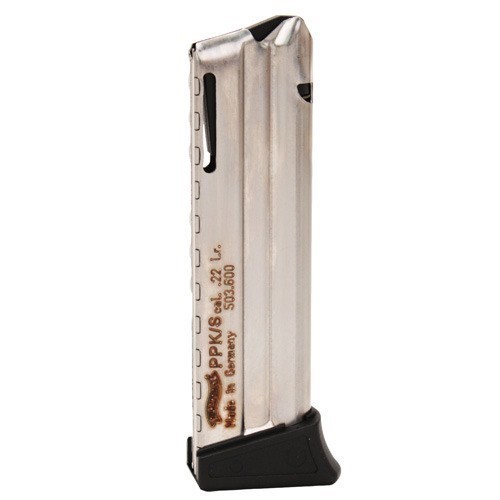 WALTHER PPK S FACTORY 10rd MAGAZINE 22LR 503600 STAINLESS (NIB)-img-0