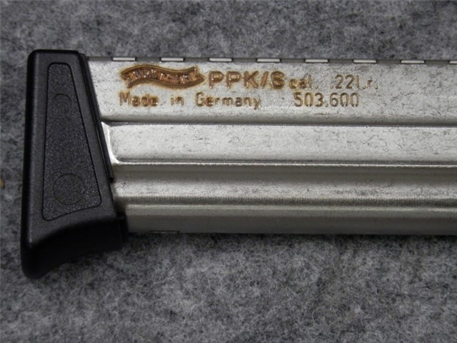 WALTHER PPK S FACTORY 10rd MAGAZINE 22LR 503600 STAINLESS (NIB)-img-8