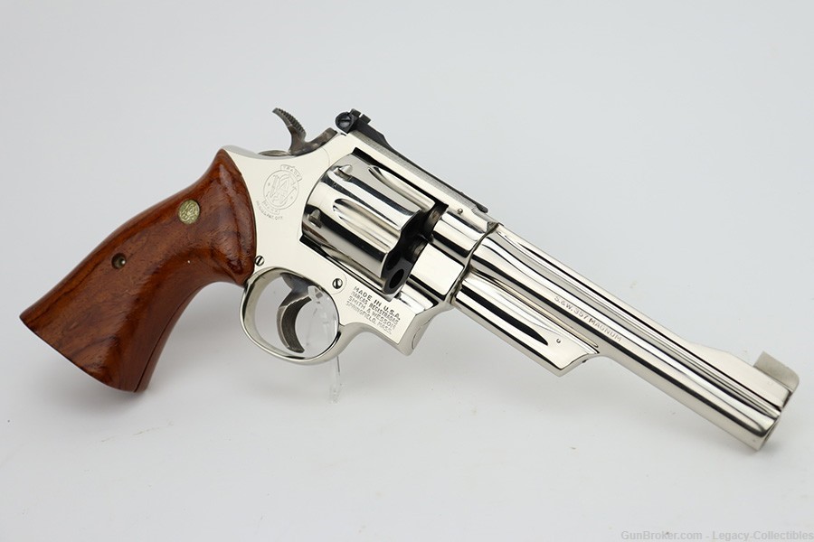 Nickeled Smith & Wesson Model 27-2 Revolver - .357 Magnum-img-2