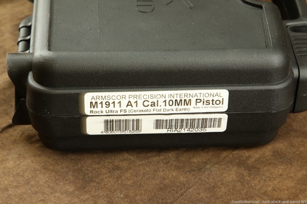 Rock Island Armory Model 1911A1 FS-TACT. II 10mm Semi-Auto Pistol FDE Color-img-30