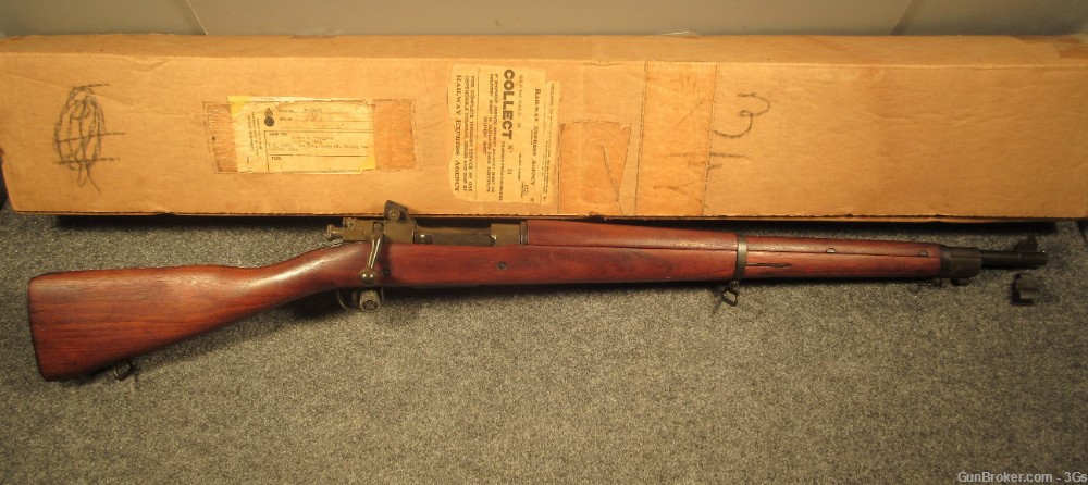 US WWII 1943 Remington 1903A3 .30-06 RA 4-43 BBL TE-1 MW.50 HS GO BOX  C&R-img-0