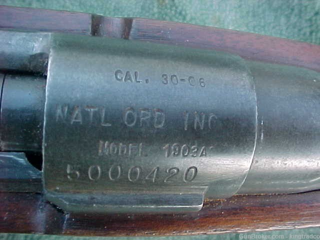 NATIONAL ORDNANCE Model 1903A Bolt Action Rifle 30-06 LYMAN Rear Adj Sight-img-2