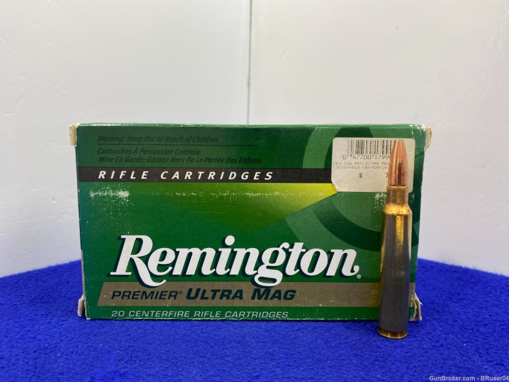 Remington Premier .338 Rem Ultra Mag 20Rd *VERY DESIRABLE AMMO*-img-0