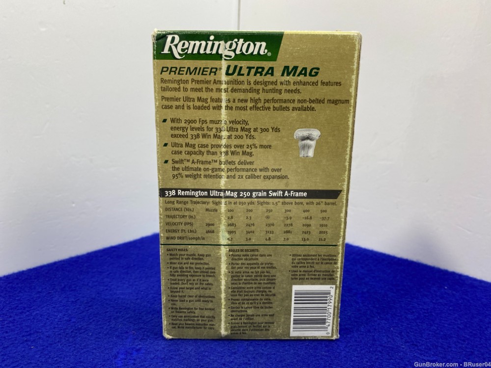 Remington Premier .338 Rem Ultra Mag 20Rd *VERY DESIRABLE AMMO*-img-4