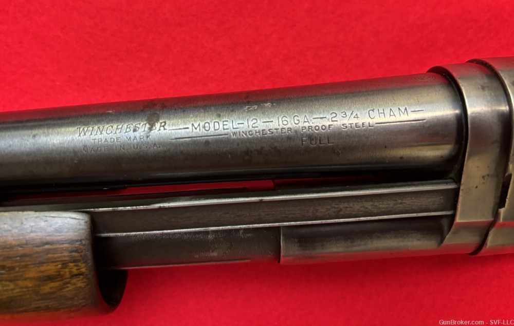 1959 Winchester MODEL 12 16GA Shotgun 28" Takedown Pre-64 Numbers Matching-img-23