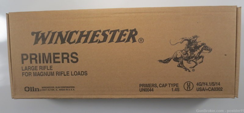 Winchester Large Rifle Magnum Primers. UN-opened case of 5000-img-1