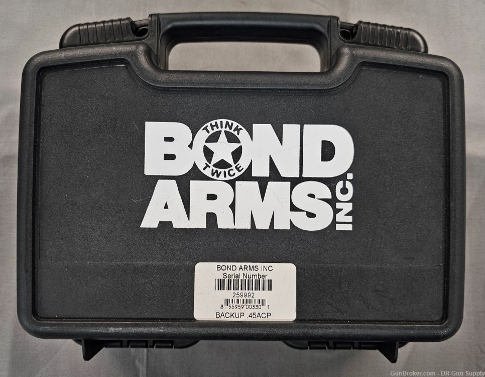 Bond Arms BackUp 45ACP 2.5" 2RD BABU Crossbolt Derringer NO CC FEE!-img-9