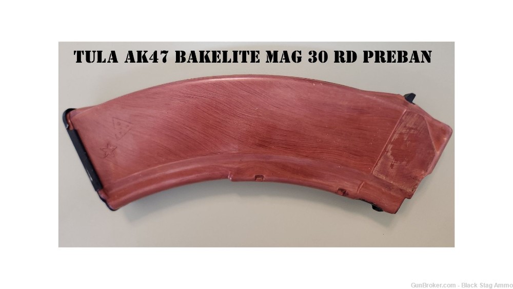 Russian Tula Bakelite 30rd AK47 mag magazine Collectible Very Good-img-0