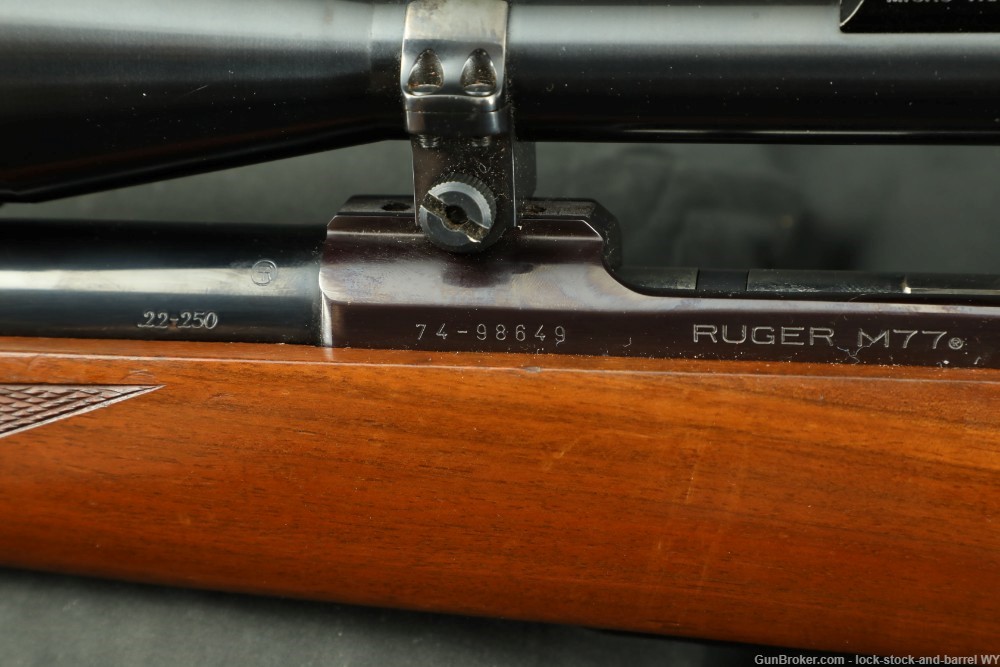 Sturm Ruger M77 .22-250 24” Bolt-Action Hunting Rifle 1981, Weaver Scope-img-33