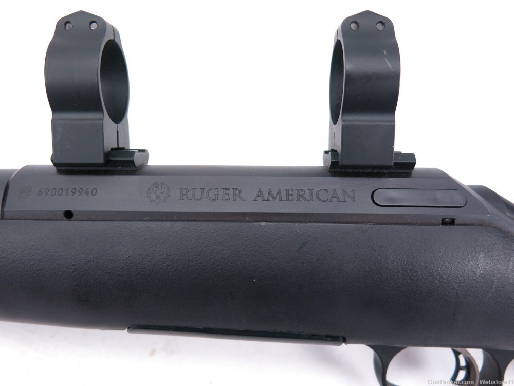 Ruger American 21" 6.5 Creedmoor Bolt Action Rifle w/ Scope Rings-img-7