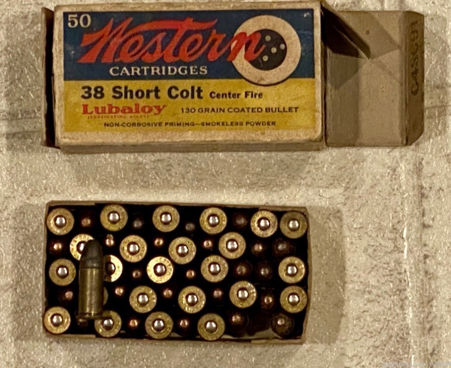 38 Short Colt Western Cartridge Vintage Collector-img-6