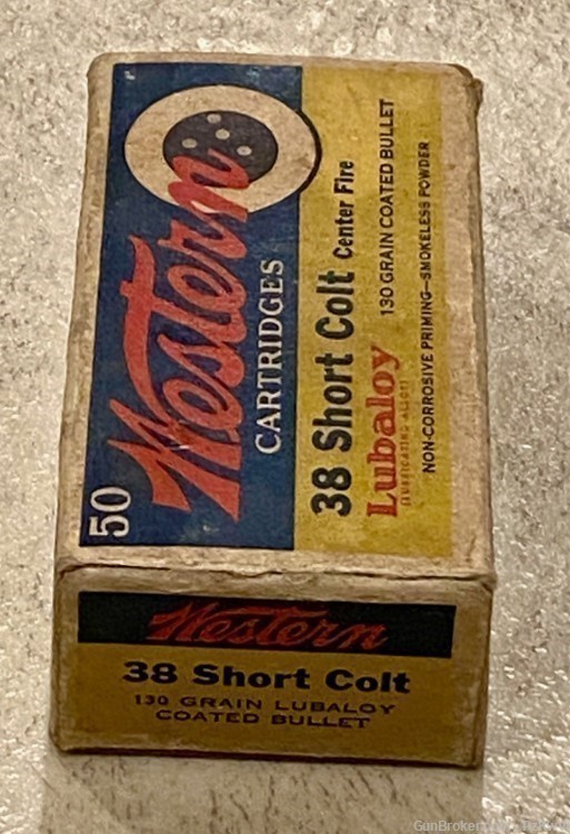 38 Short Colt Western Cartridge Vintage Collector-img-2