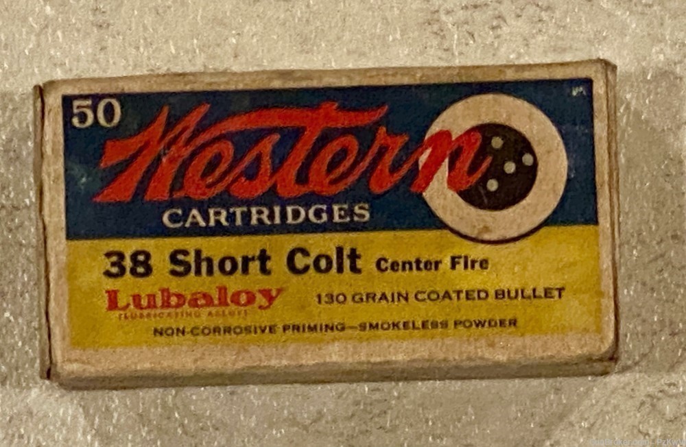 38 Short Colt Western Cartridge Vintage Collector-img-0