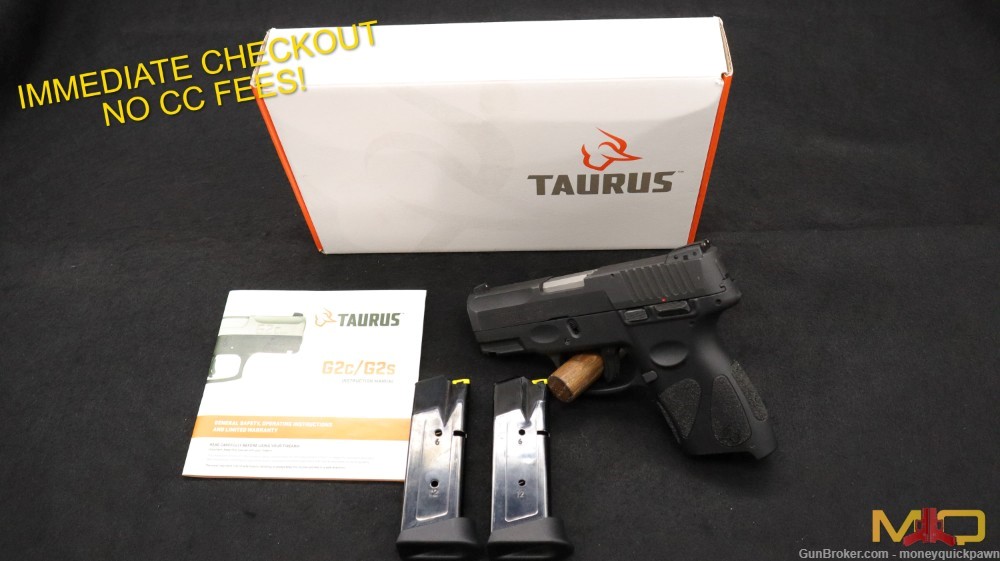 Taurus G2C 9mm Very Good Condition W/ Two Mags Penny Start!-img-0