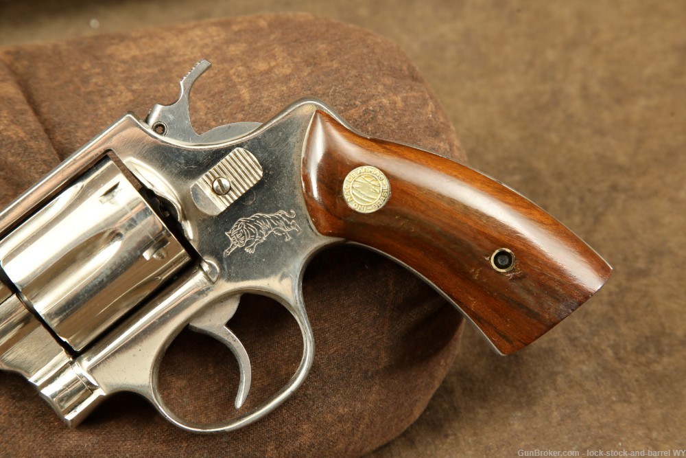 Vintage Brazilian Ina Tiger .32 S&W DA/SA Nickel Revolver C&R -img-6