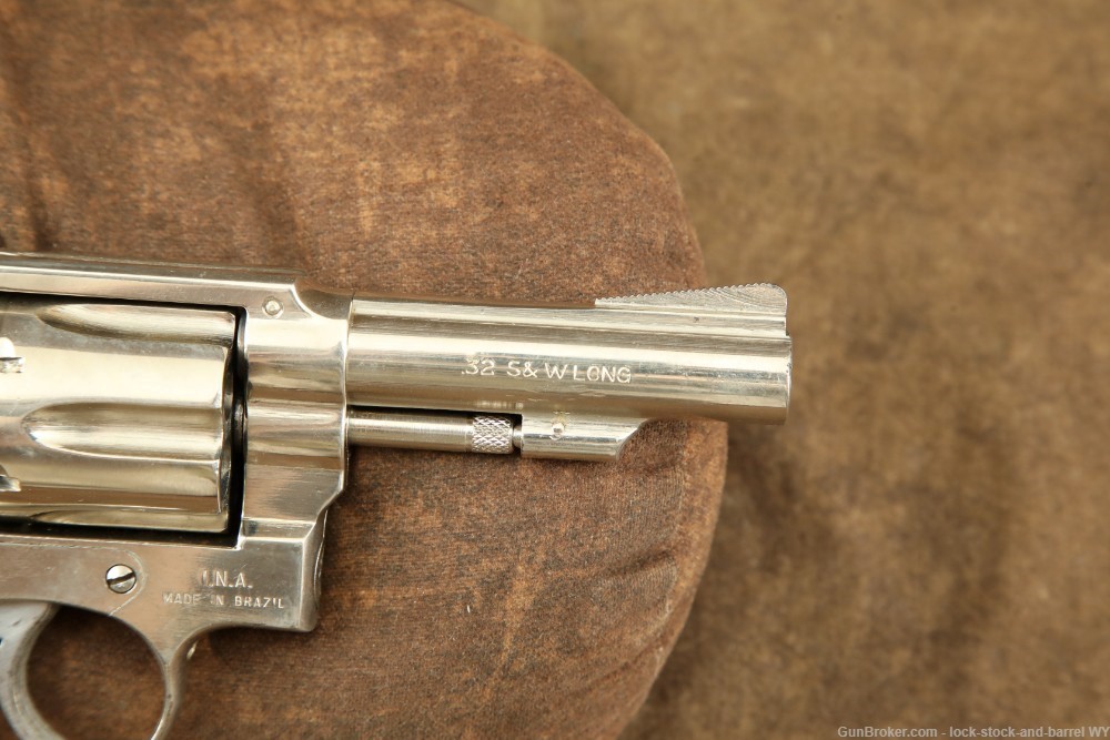Vintage Brazilian Ina Tiger .32 S&W DA/SA Nickel Revolver C&R -img-18