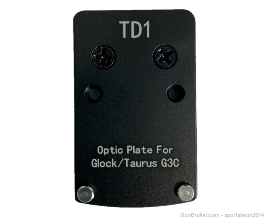 TD1 Optic Plate for Glock,Taurus G3C fit ADE STINGRAY, Triijicon RMR/SRO-img-2