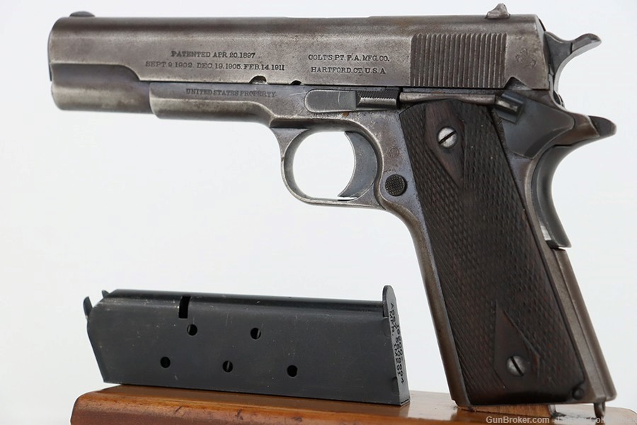 Scarce, Early Military Colt 1911 - 1913 Mfg .45 ACP-img-0