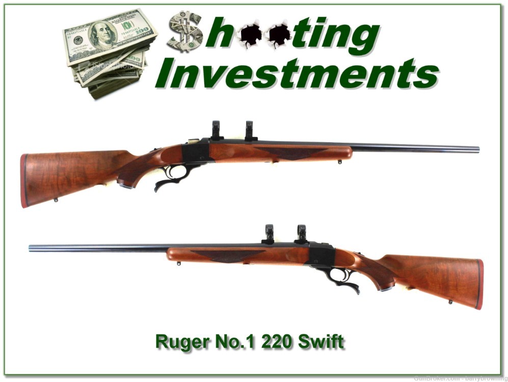 Ruger Rifle No. 1 V Varmint Red Pad 220 Swift-img-0