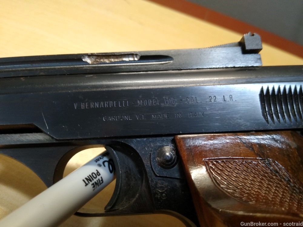 Bernardelli Model 100, 22LR Semi Auto Pistol, 5" Barrel, 2 Mags-img-4