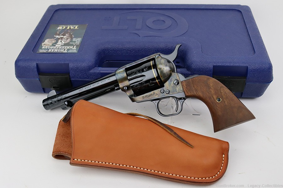 Rare, NIB Colt Single Action Army Revolver - Tom Threepersons LE .45-img-0