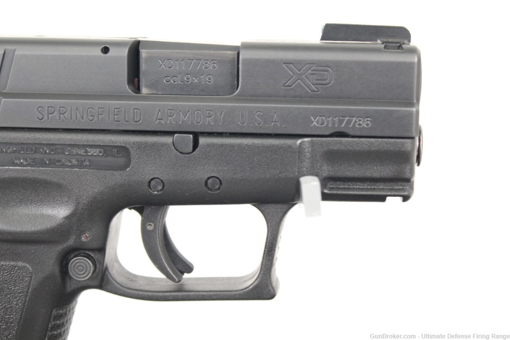 Excellent Springfield XD Sub-Compact 9mm Truglo Fiber Optic Sights 2 Mags-img-8