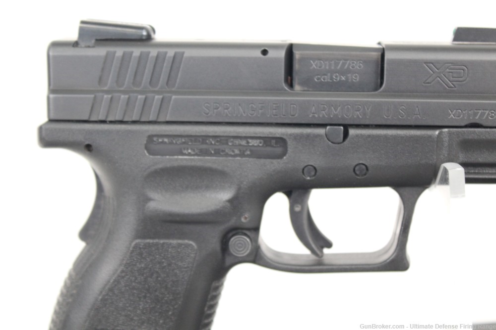 Excellent Springfield XD Sub-Compact 9mm Truglo Fiber Optic Sights 2 Mags-img-9